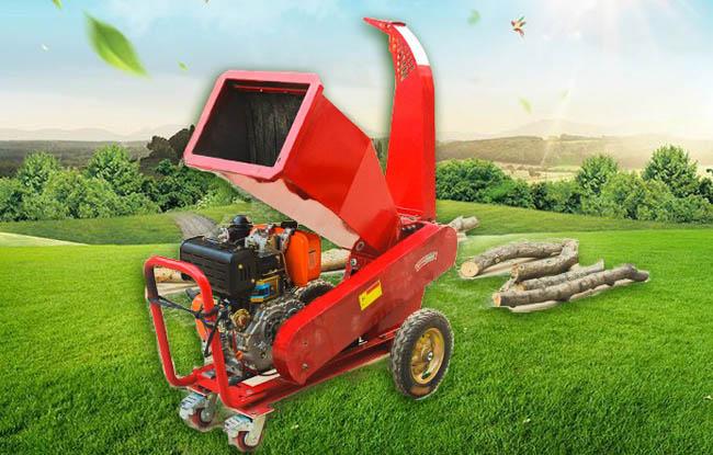 Hitch 3 Point Wood Chipper Machine With 15hp Diesel Engine Electric Start