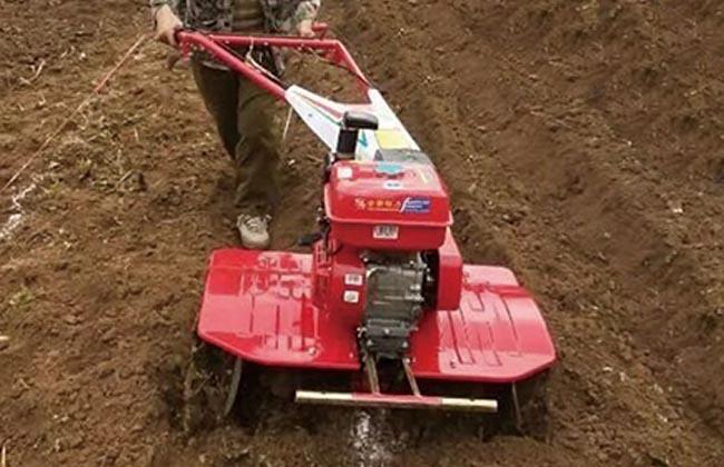Small Rotary Cultivator Gasoline Mini Tiller Ditching Machine Low Noise