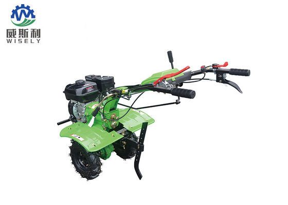 China Pull Behind Gasoline Mini Tiller For Vegetable Farm / Hilly Land Gear Driving Model supplier