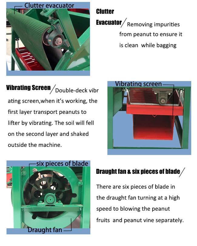 Compact Structure Peanut Picking Machine High Cleanliness Easy To Operate