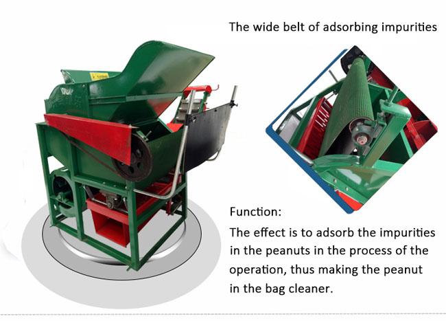 Small Green Groundnut Picking Machine / Automatic Groundnut Combine Harvester