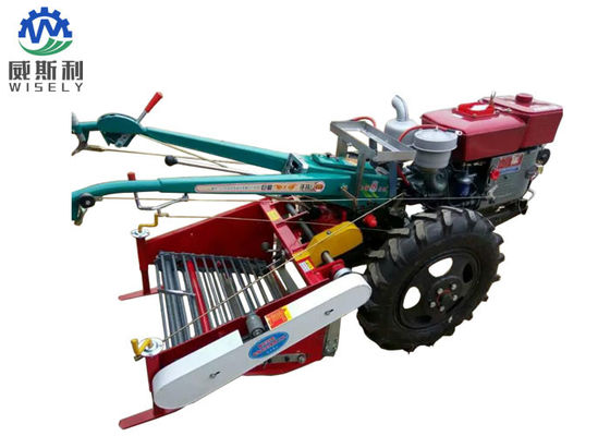 China Two Wheel Walk Behind Tractor Mini Potato Harvester With Back Seat supplier