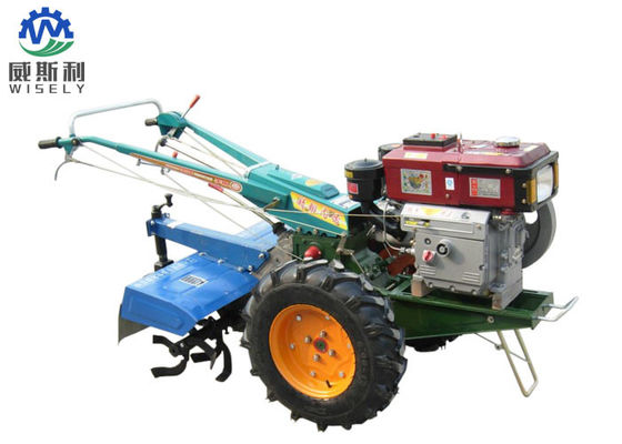 China Durable Corn Harvester Walk Behind Tractor Two Wheeled Compact Structure supplier
