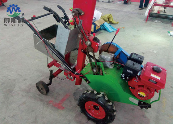 China Red + White Paddy Reaper Machine , Small Wheat Cutting Machine With Tractor supplier