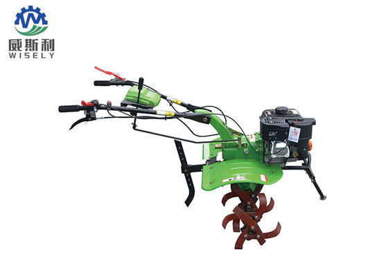 China Manual Gas Powered Handheld Rototiller , Paddy Weeder Garden Rotary Tiller supplier