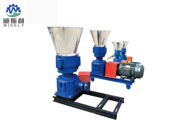 China Blue Color 30 Kw Feed Processing Alfalfa Pellet Machine 630mm * 270mm * 750mm supplier
