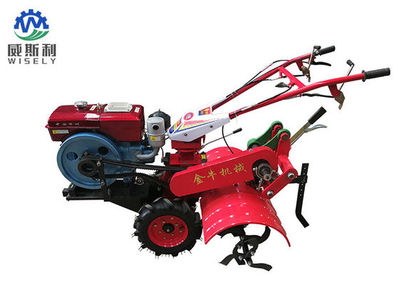 China ISO Standard 5.67KW Diesel Power Tiller / Small Farm Equipment Red Color supplier